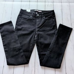 BONGO Skinny Jeans Women Size 7 Mid Rise Pockets Dark Wash Pants Adults Black